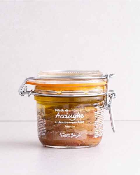 Filetti di acciughe in olio extra vergine di oliva