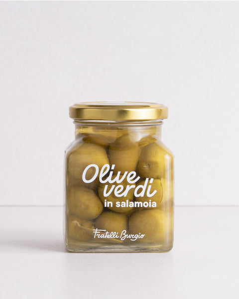 Olive verdi in salamoia